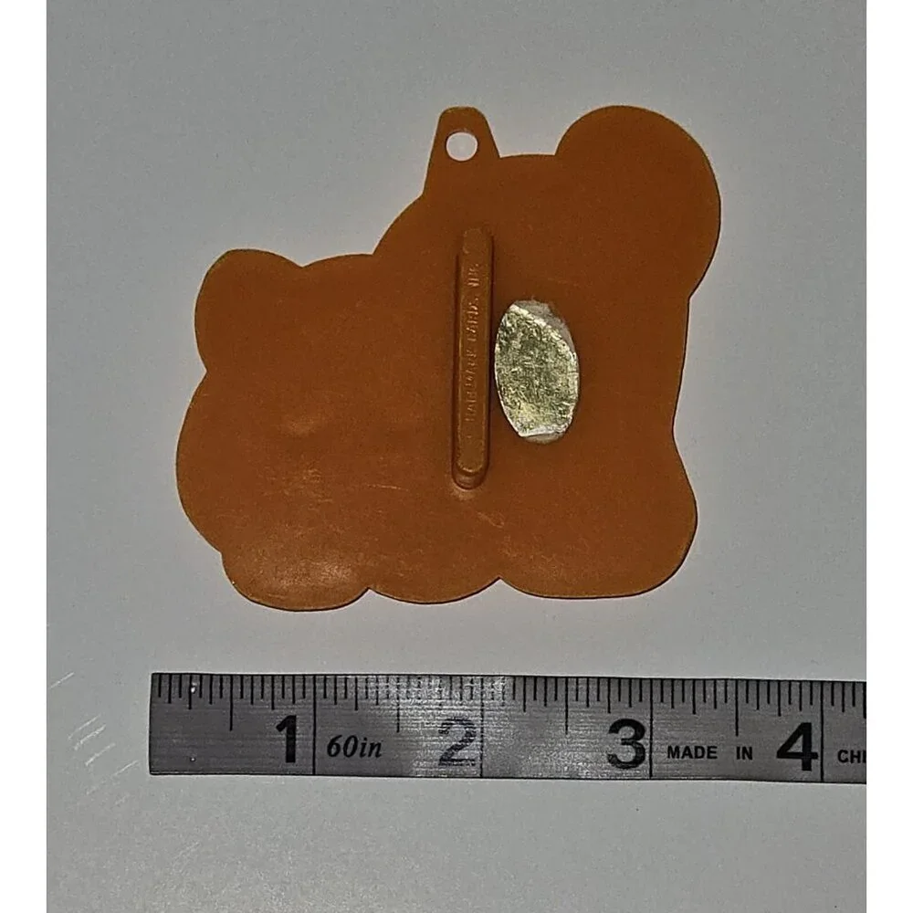 VTG Playful Kitty Cat Hallmark Orange Plastic Cookie Cutter Halloween